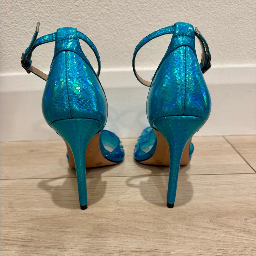 Mix No. 6 Vibrant Electric Blue Rhinestone Heels - Picture 3 of 7